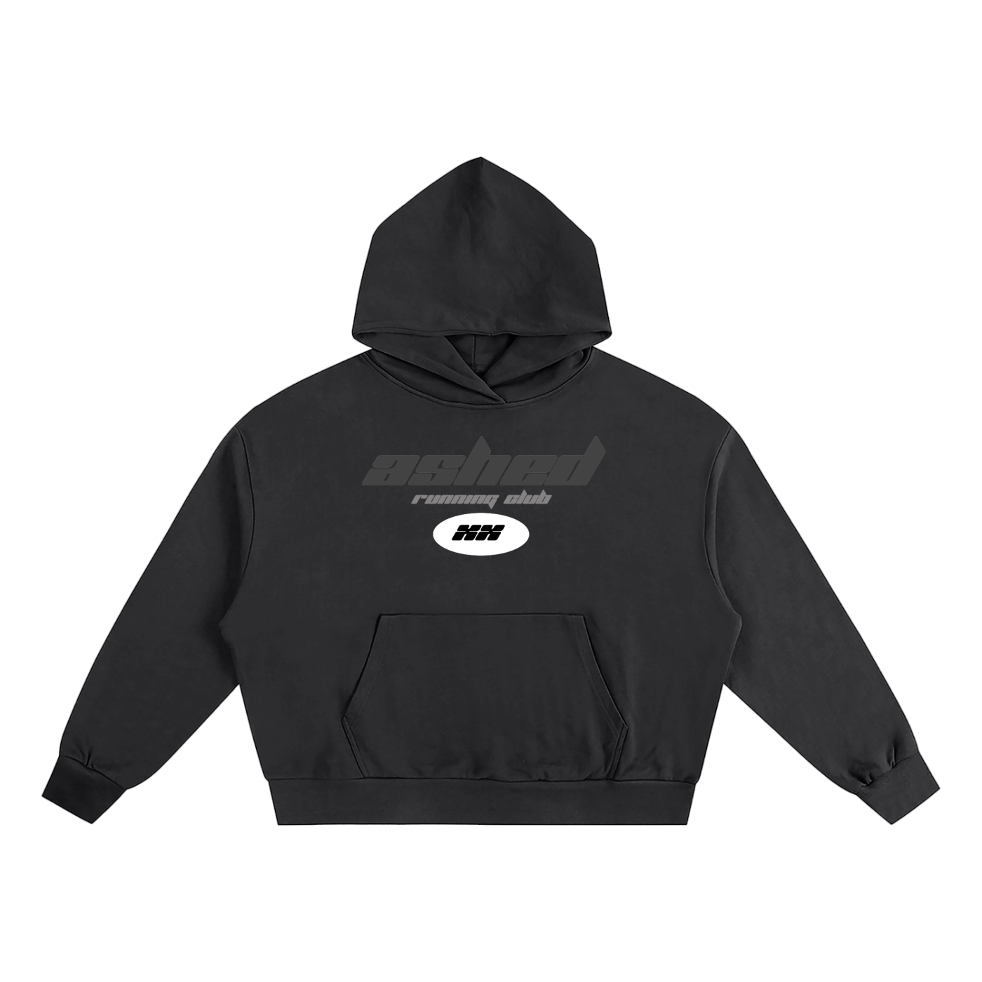 ASHED RUNNING CLUB Oversized Hoodie