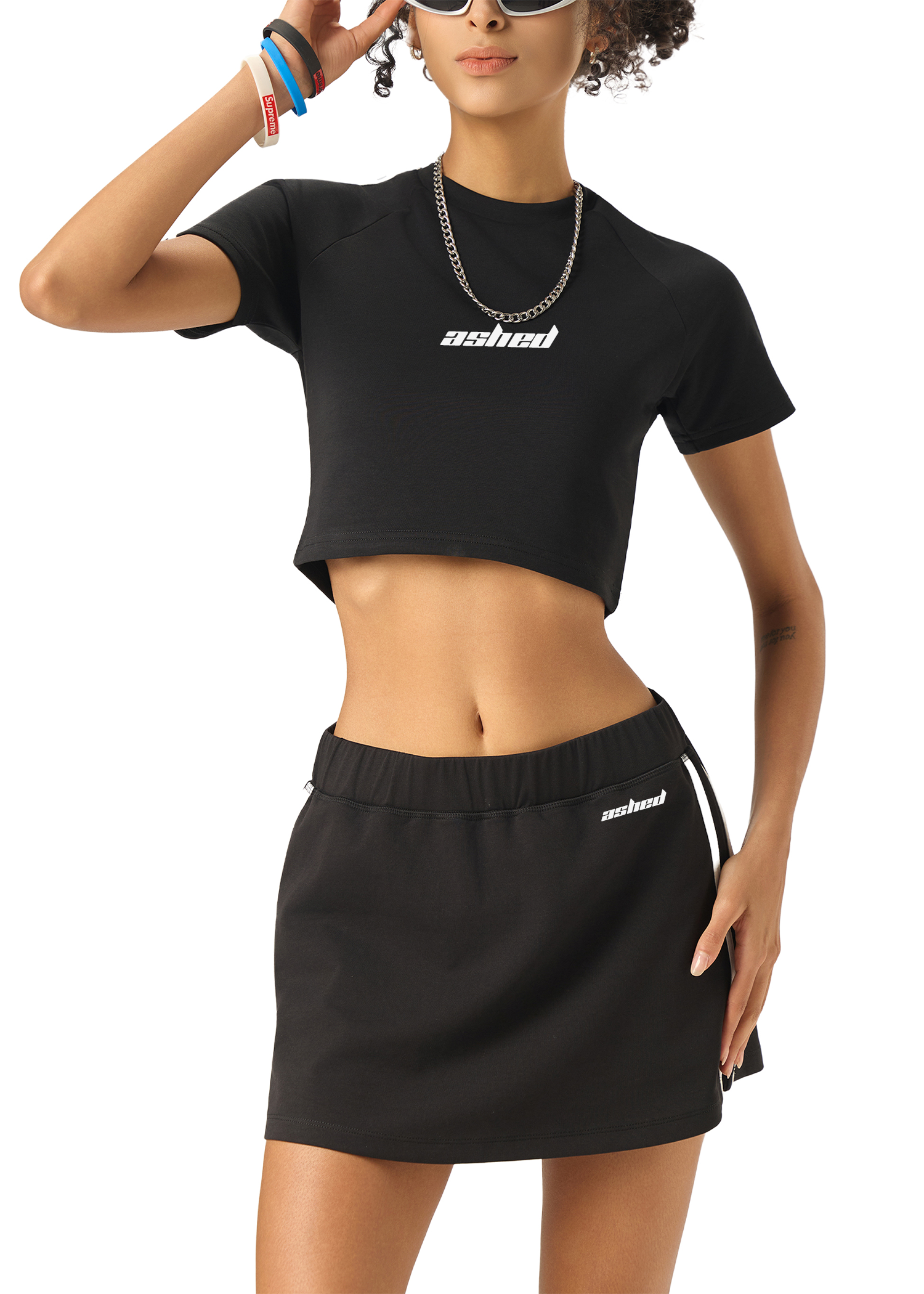Taped Cooling Performance Crop Top